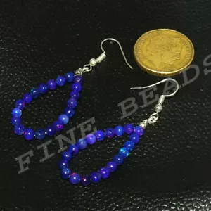 Äthiopische Opal Perlen Mehrfarbig Glatt Bälle Boho Schmuck Ohrring 203 - Bild 1 von 12