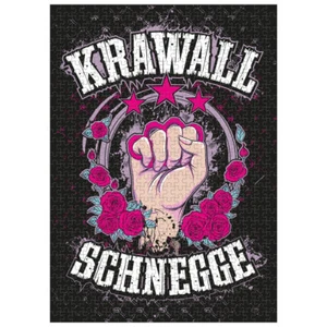 Puzzle 1000 Teile mit Poster Krawallschnegge krasse motive mädchen rockabella - Bild 1 von 3