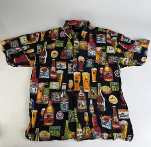 Cactus Black Label Men Large Hawaiian Beer Shirt-Phenomenal BEER MADE IN HAWAII - Picture 1 of 3