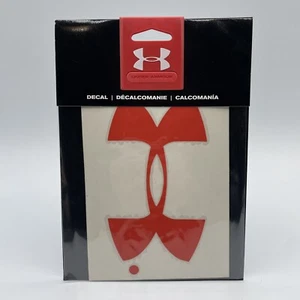 Under Armour 6 Zoll Aufkleber Aufkleber - rot - UDE1203 - Schließfach Neu in Verpackung! - Bild 1 von 3