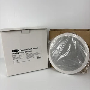 Opus One 200mm 40W 2 Way Round Ceiling Speaker Pair C0883 Free Tracked Postage A - Picture 1 of 6