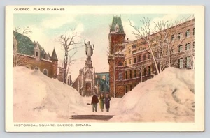 Place D' Armes, Historical Square Quebec Canada, Postcard P6 - Bild 1 von 2