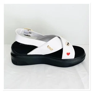 KARL LAGERFELD PARIS Tilda-Criss Cross Platform Sandals Size 9.5M - 40.5 B - Picture 1 of 9