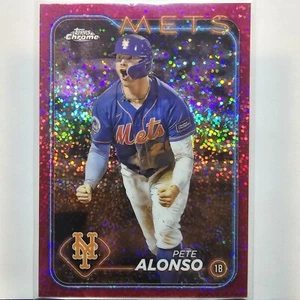 2024 Topps cromo #269 refractor de motas Pete Alonso #d/350 New York Mets - Imagen 1 de 3
