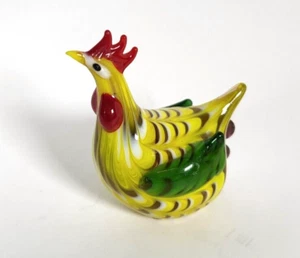 Lenox Barnyard Brilliance Huhn Kunst Glas Figur Vintage - Bild 1 von 8