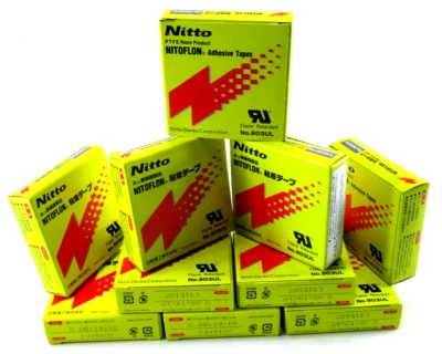 *10 ROLLS* NITTO Nitoflon 903UL Flame Retardant .08mm x 19mm x 10m Poly Bag Tape Foto 1 de 4