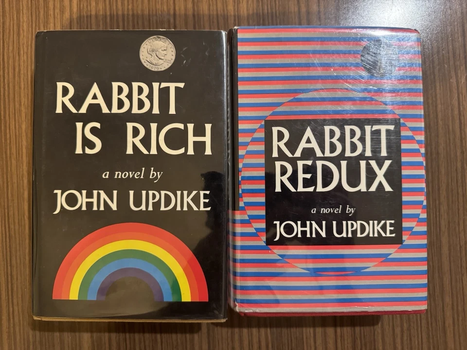 John Updike Rabbit Is Rich and Rabbit Redux 1st Edition Hardcover Dust Jacket - Image 1 of 3