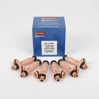 NEW DENSO 23250-20030 6PCS Fuel Injectorsfor 2002-2008 Lexus Toyota 3.0L 3.3L V6 - Image 1 of 4