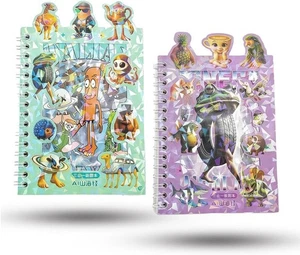 2er Pack Cartoon für italienische Brainrot niedliches 3-in-1 Stickerbuch - Bild 1 von 5