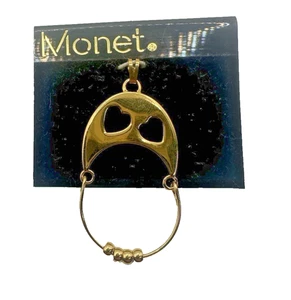 Monet Corazones Dije Colgante Tono Dorado en Tarjeta - Imagen 1 de 3