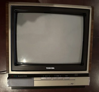 Retro Gaming Toshiba CX1466 14” CRT TV 1986 AV connect excellent condition VTG - Image 1 of 4