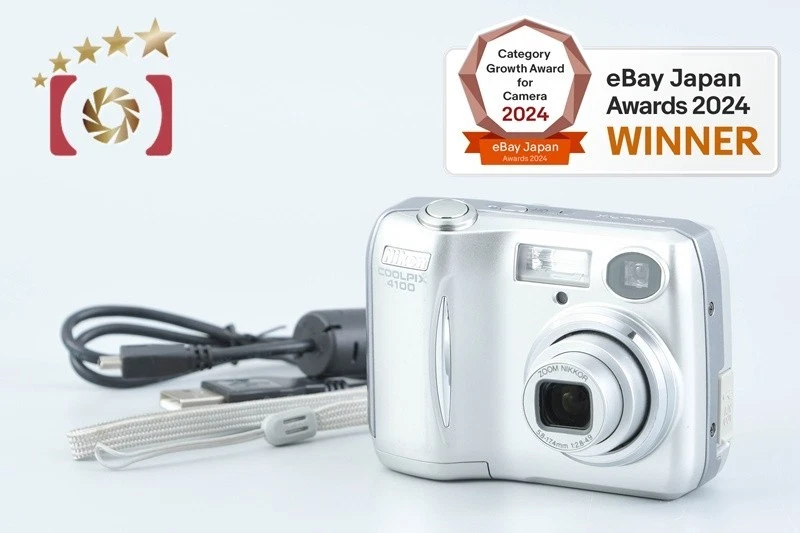 Nikon COOLPIX E4100 Silver 4.0 MP Digital Camera [Very Good] - Image 1 of 4