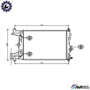 RADIATOR ENGINE COOLING OLA2545 FOR VAUXHALL ASTRA/Mk/VI  CHEVROLET  OPEL - Picture 1 of 9