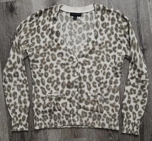 Suéter cárdigan para mujer Banana Republic con estampado de leopardo - talla L - Imagen 1 de 4