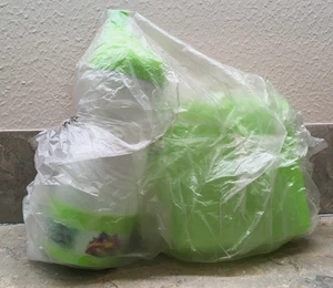 Tupperware Dora Ice Age Sandwich Keeper, & Water bottle Stow n Go Base Green New - Picture 1 of 8