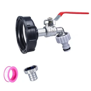 IBC Tonnen Eimer Wasserhahnanschluss mit verdickter Zierleiste maximale Haltbark - Picture 1 of 27