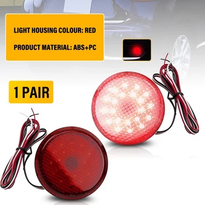 2X Rear Bumper Reflector LED Brake Light For 2007-10 Toyota Sienna TO2830104 EPU - Image 1 of 4