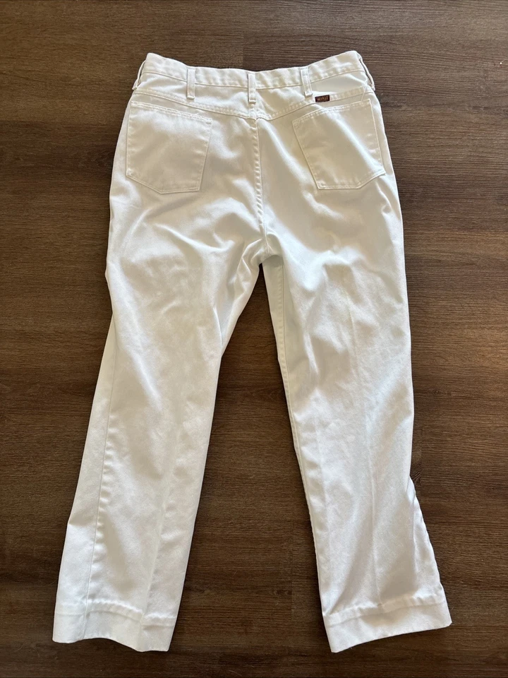 Vintage Rustler 36x34 Men's White Jeans Made In USA - Image 1 of 4