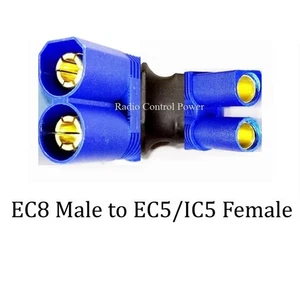 RCP Adapters EC8 Male to EC5/IC5 Female Adapter & EC8 Female to EC5/IC5 Male  - Picture 1 of 18