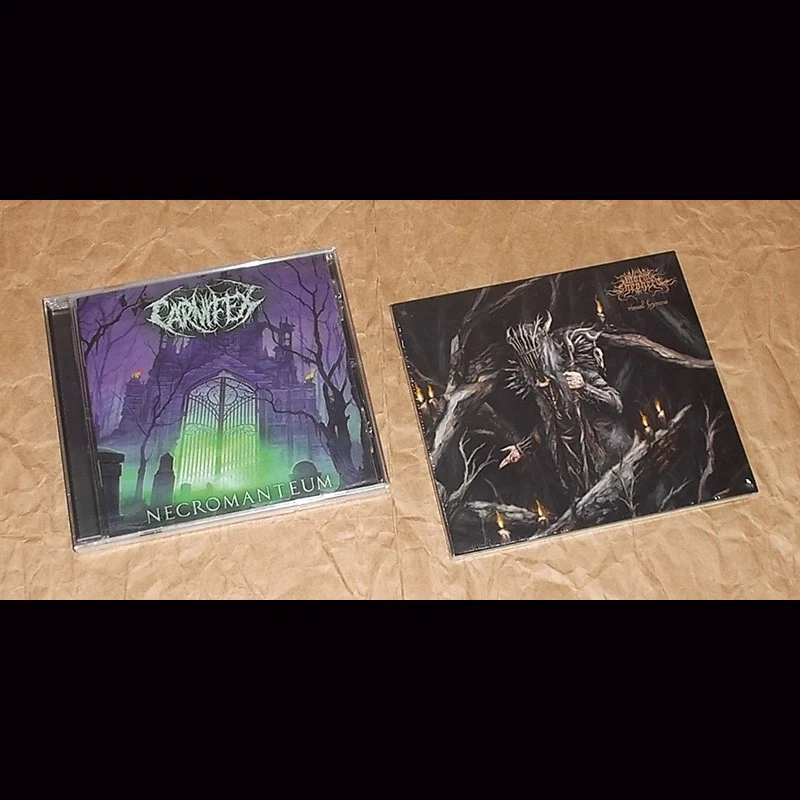 CARNIFEX - Necromanteum CD + WORM SHEPHERD - Ritual Hymns CD DIGIPAK - Bild 1 von 1