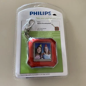 Philips Digital Photo Keychain 1.5 LCD Screen Brick Red ,Sealed - Picture 1 of 3