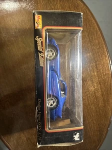1996 Dodge Viper GTS Coupe Blue with White stripes 1:18 scale by Maisto NIB - Picture 1 of 3