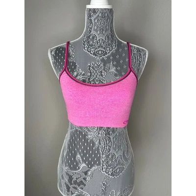 Sujetador deportivo CHAMPION rosa con correa ajustada espalda cruzada talla pequeña Foto 1 de 4