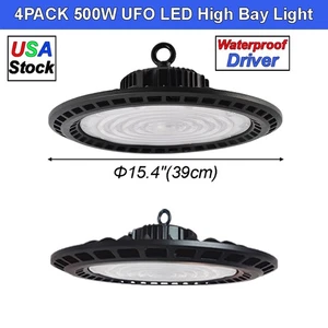 UFO Led 500W Light 2-4 Pack Industrial Commercial Factory Workshop Ceiling Light - Picture 1 of 13