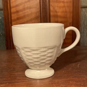 Vintage Wedgwood Willow Weave Barlaston Etruria Demitasse Fuß Tasse Top - Bild 1 von 8