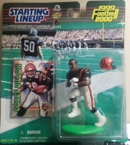 New 1999/2000 Corey Dillon Bengals Starting Lineup NFL SLU Kenner Hasbro Sealed