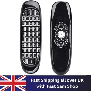 Rechargeable Air Mouse Backlight Wireless Keyboard 2.4G RF Win/MacOS/ TV BOX - Picture 1 of 7