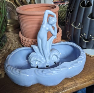 Vintage Art Noveau Porcelain Flower Frog Vase - Bild 1 von 12