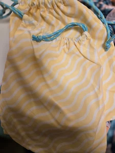 2X Ipsy July 2022 Glam Bag Plus, Yellow, Drawstring, NEW, Bag ONLY - Picture 1 of 1