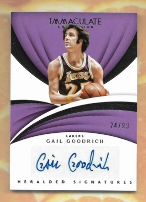 ГЕЙЛ ГУДРИЧ 2017–18 PANINI IMMACULATE SP С АВТОГРАФОМ NO/99 LAKERS NBA - Изображение 1 из 2