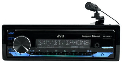 JVC KD-X380BTS 1-Din Car Stereo Receiver Bluetooth/USB/XM Ready/Alexa/13-Band EQ - Image 1 of 4