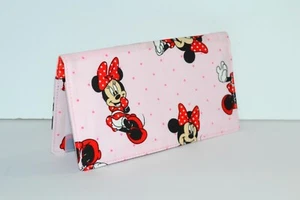 Scheckbuchhülle Halter mit Schutz Durchschreibeplatte/Gutscheinhalter Minnie Mouse - Bild 1 von 3