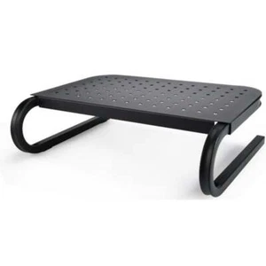 Onn Metal Ventilated Monitor / Laptop Stand, Black, Up to 80 lbs - Afbeelding 1 van 3
