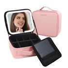 GloJour Makeup Bag with Led Mirror Travel Makeup Case with Lighted Mirror Des...