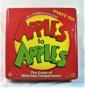 Apples to Apples Party Tin Game of Hilarious Comparisons Partially Unused VG - Picture 1 of 5