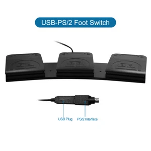 Foot Switch Keyboard Mouse Pedal for PC Computer Gaming Action Switch Control - Picture 1 of 7