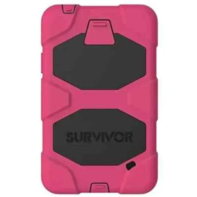 Griffin Pink/Black Survivor All-Terrain Case+Stand for Samsung Galaxy Tab 4 7.0 - Image 1 of 4