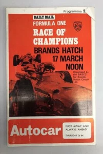 Brands Hatch Race of Champions F1 Program BRSCC March 17 1968 David Hobbs - Picture 1 of 1