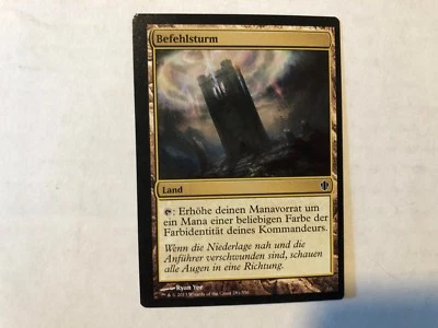 Miscut Command Tower German Misprint MTG GENUINE EDH Commander Magic  - Image 1 of 4