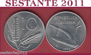 A6 ITALY, REPUBBLICA ITALIANA 10 LIRE 1993 KM 93, FDC / UNC DA ROTOLINO - Imagen 1 de 1