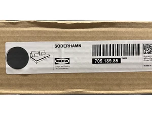 Brand New IKEA SODERHAMN COVER ONLY Sofa Section  Fridtuna Dark Gray 705.189.85 - Picture 1 of 2