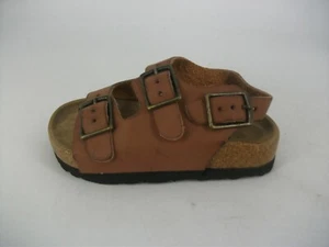 River Island Brown Double Strap Footbed Sandals UK 6 EU 23 JS9 PP 18 - Picture 1 of 6