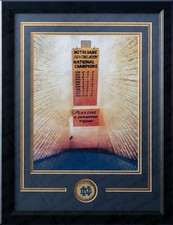Notre Dame Fighting Irish Locker Room Play Like a Champion Framed College Photo