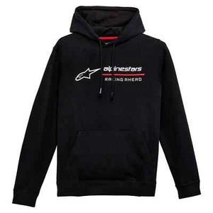ALPINESTARS FELPA LINEAR RACE HOODIE BLACK TG XL - Imagen 1 de 3