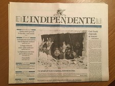 'L'indipendente' quotidiano Anno 1 Numero 1 - Novenbre 1991 - Completo Raro !!