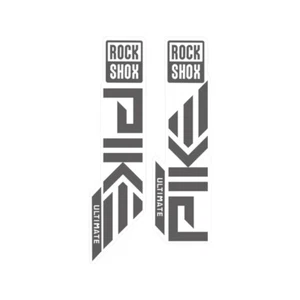 Fork Sticker 2024 PIKE Ult Mountain Bike Bicycle Decals dark gray ( clear bottom - Bild 1 von 4